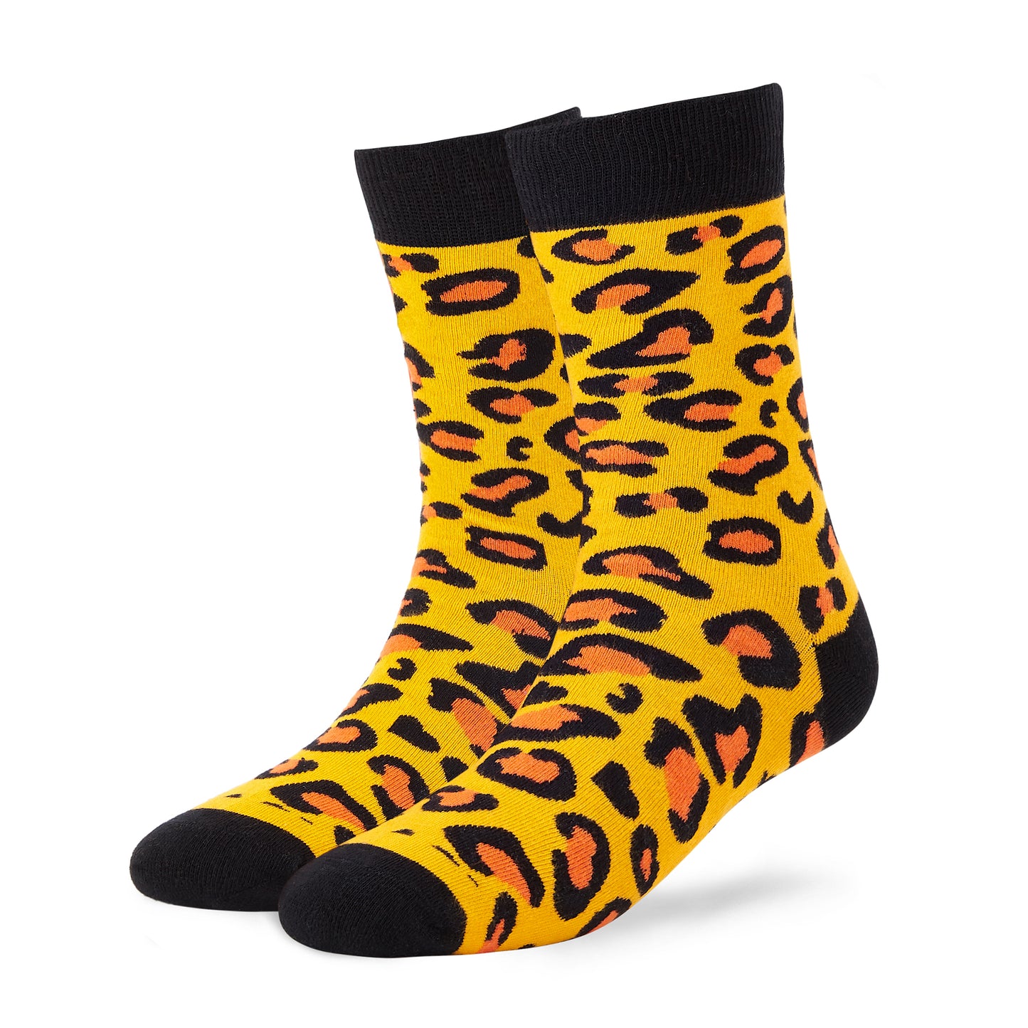 Dynamocks Leopard print cotton crew socks