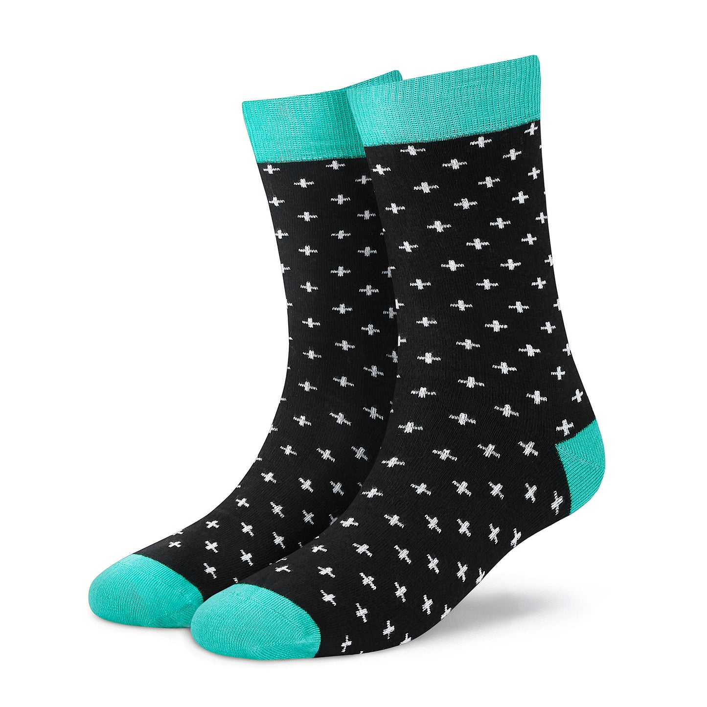 Dynamocks Plus polka dot cotton crew socks