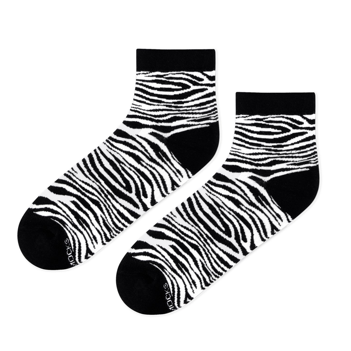 ZEBRA ANKLE LENGTH SOCKS - Cotton Ankle Socks