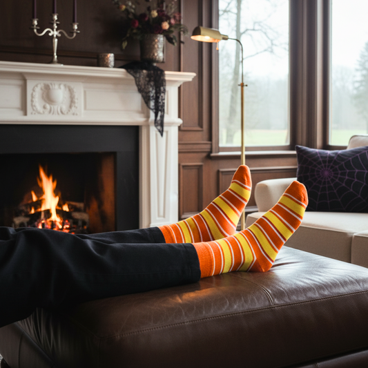 Stripes 14.0 Crew Socks | Single Pair, Classic Cotton Comfort