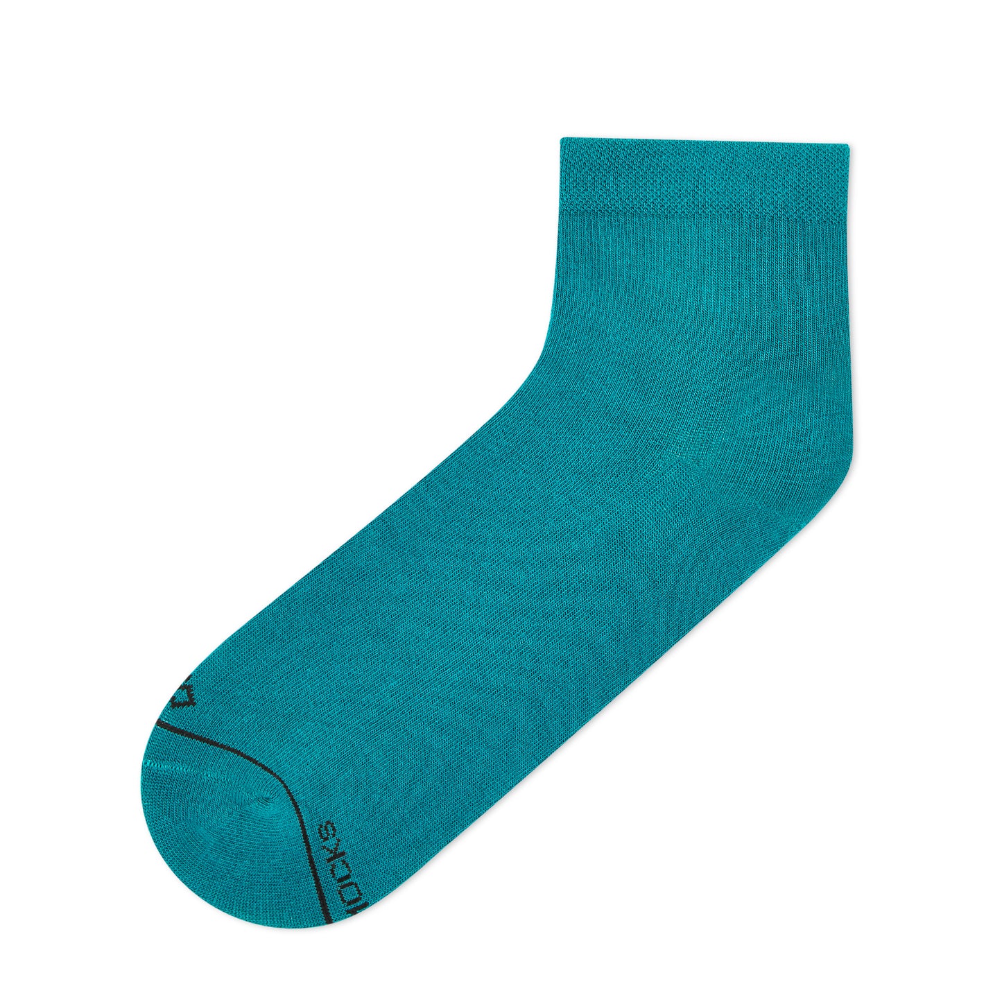 SOLID TEAL GREEN ANKLE LENGTH SOCKS - Cotton Ankle Socks