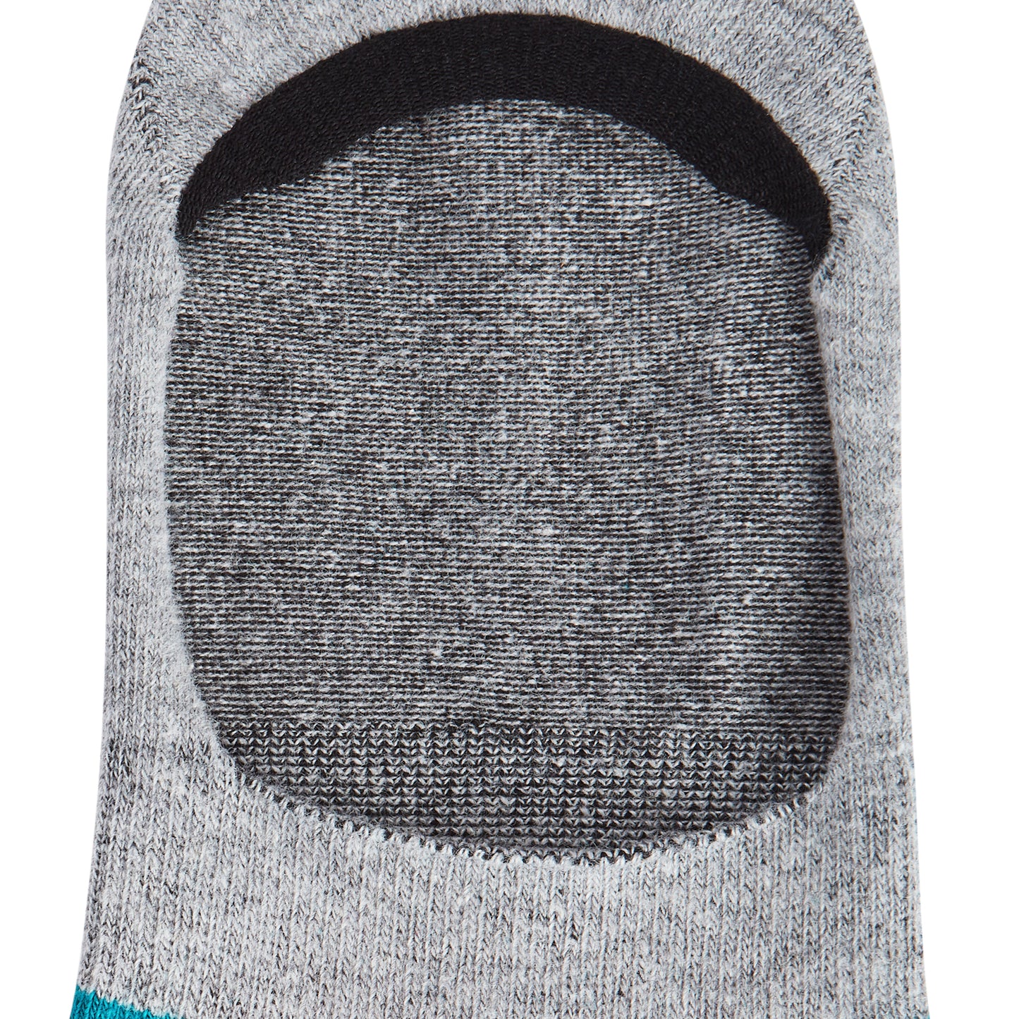 DS Unisex Invisibles - Colorful Cotton Socks | Teal Blue & Light Grey Comfort with a Splash of Color