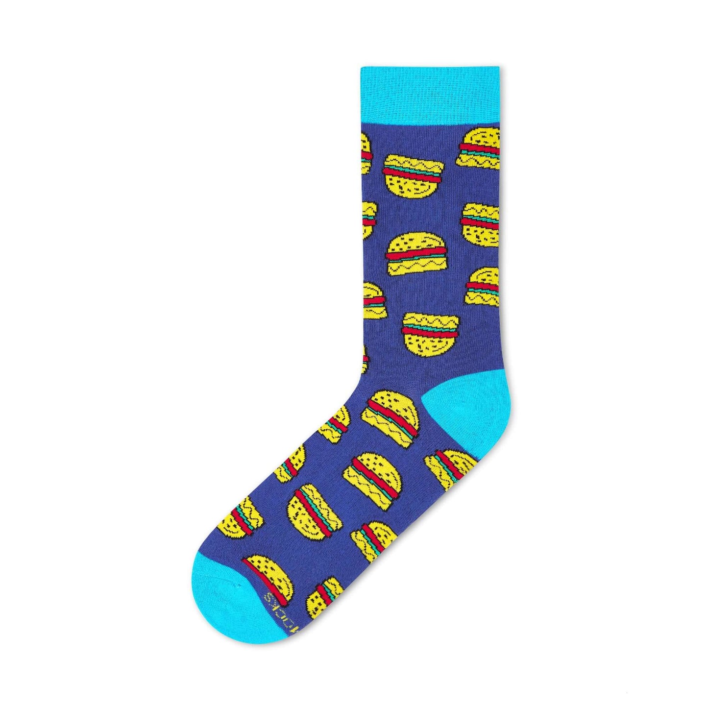 Dynamocks Burgers novelty cotton crew socks