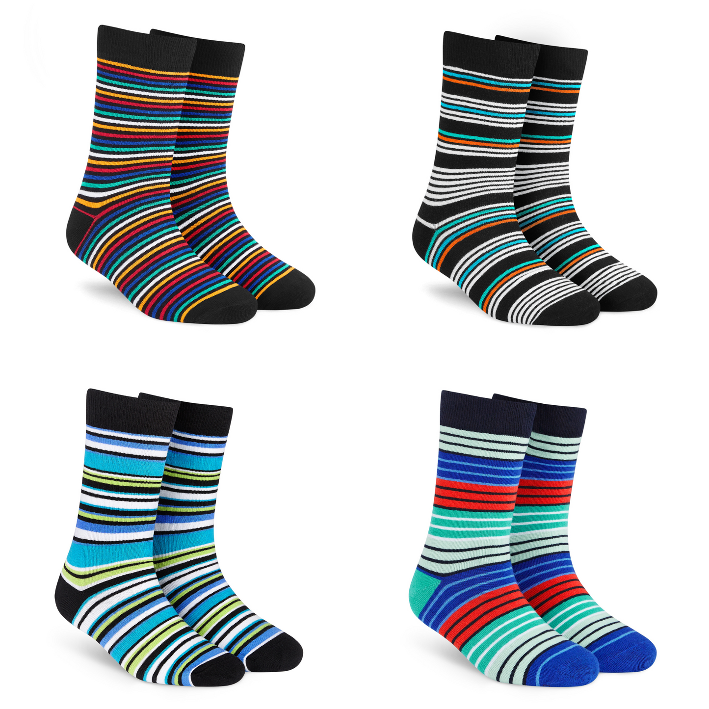 Cotton Crew Dress Socks Combo for Men & Women