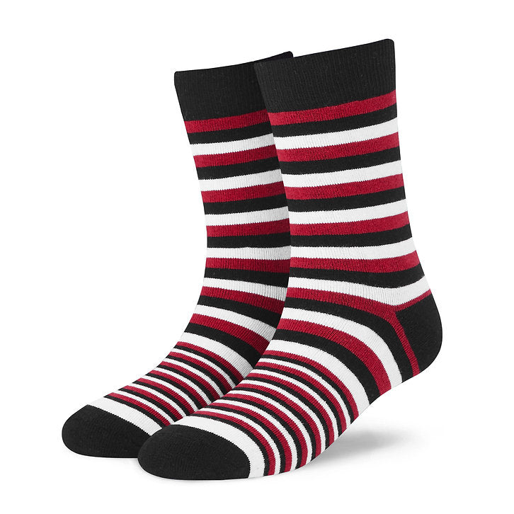 Stylish Cotton Crew Socks : Stripes X-2