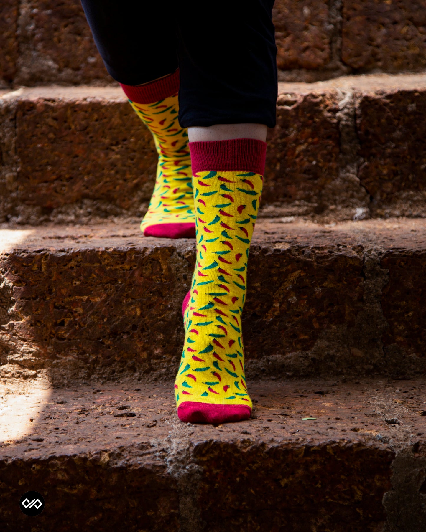 Dynamocks Chillies novelty cotton crew socks