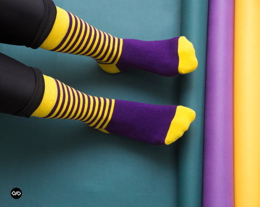 STRIPES DUO 2.0 Cotton Crew Socks | Style Meets Comfort