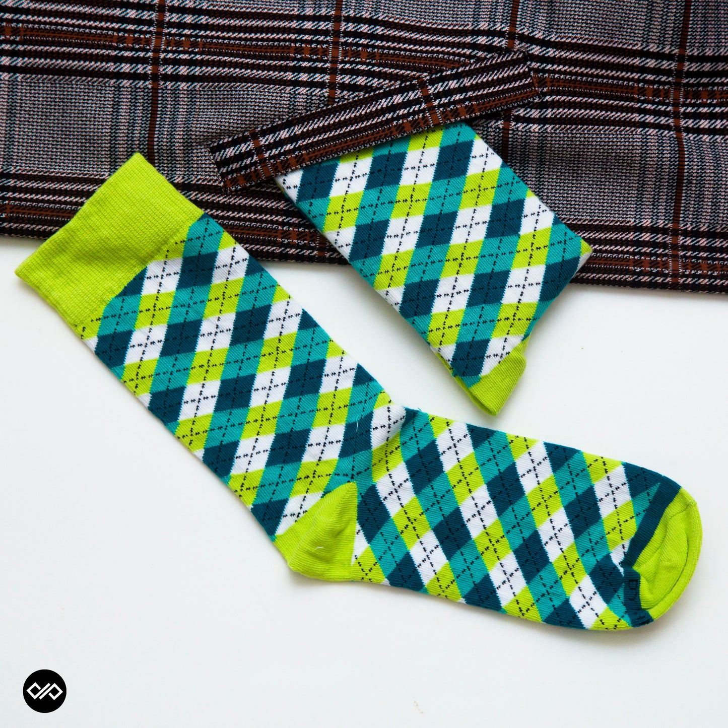 Premium Dress Socks - Colorful Designer Cotton Crew Socks bundle-Pack of 4