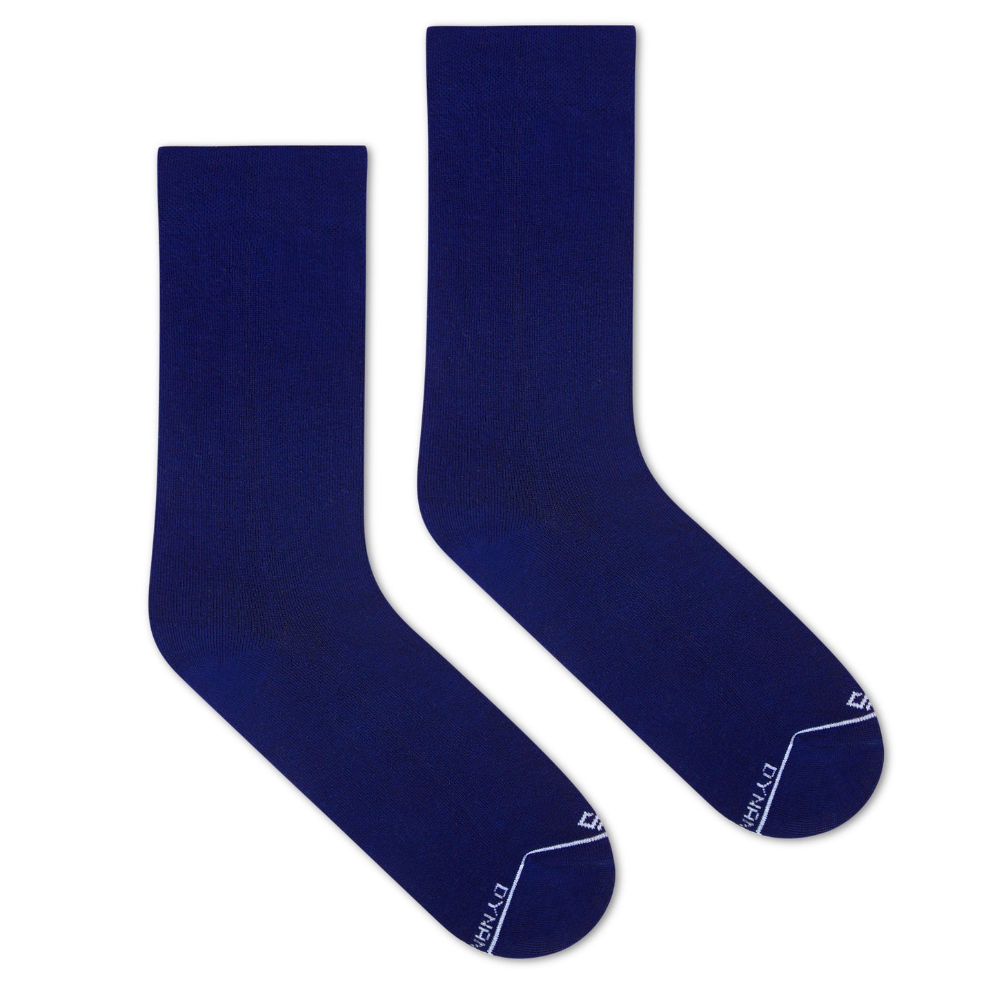 Comfort Meets Style: Navy Blue Unisex Bamboo Crew Length Socks