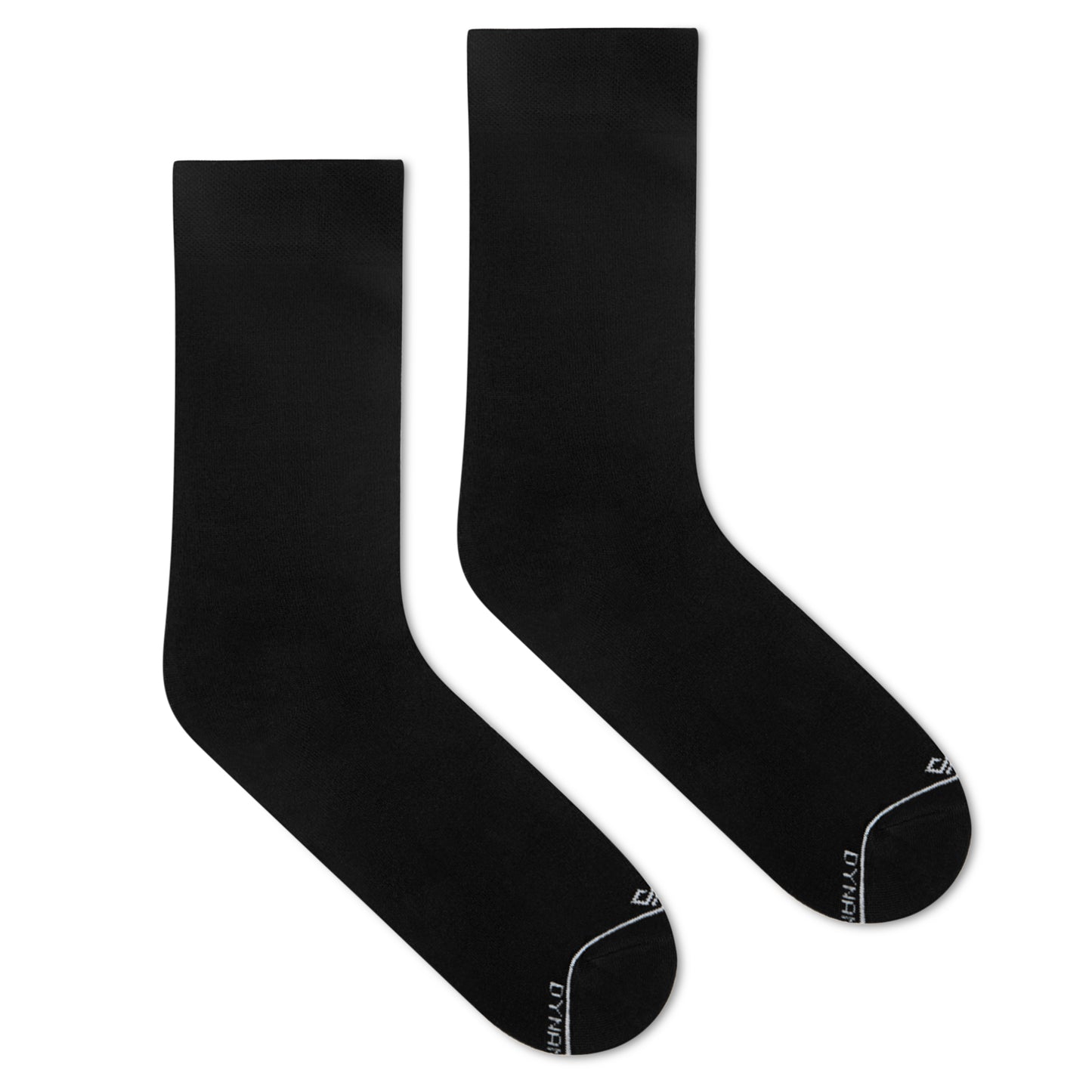 Black Unisex Bamboo Crew Length Socks | All-Day Comfort & Eco-Friendly Style