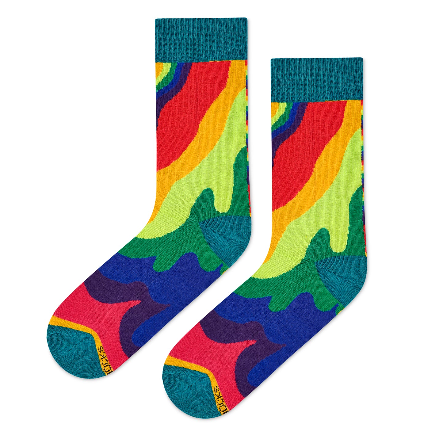 Radiance Crew Length : Men & Women Designer Funky Creative Colorful Socks - Unisex Socks
