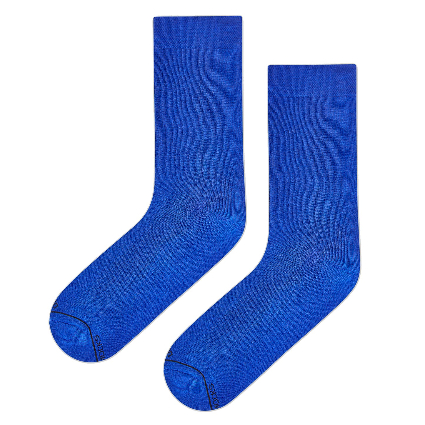 Royal Blue Unisex Bamboo Crew Length Socks