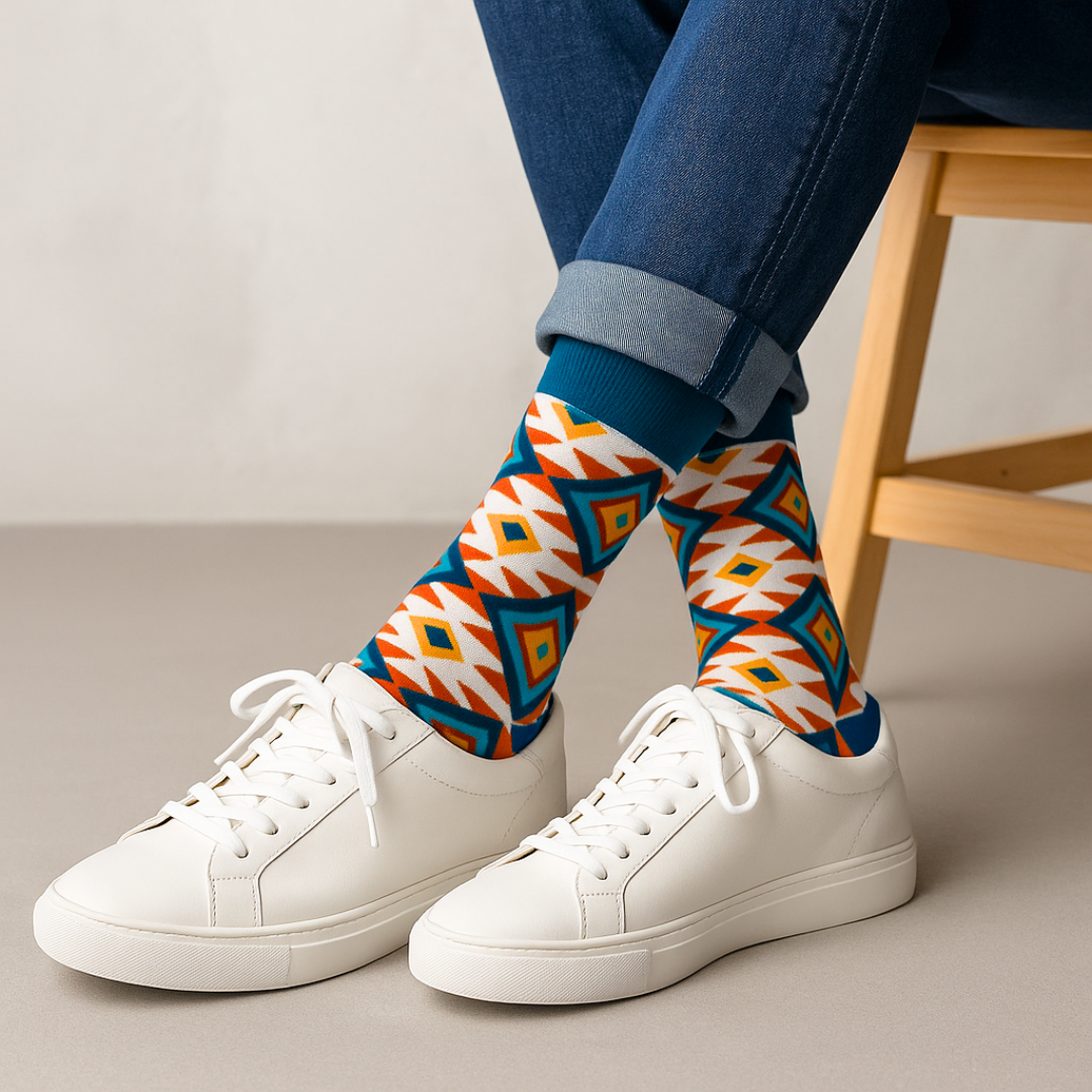 Unique White : Men & Women Designer Premium Dress Socks – Dynamocks Unique White : Men & Women Designer Premium Dress Socks – Dynamocks