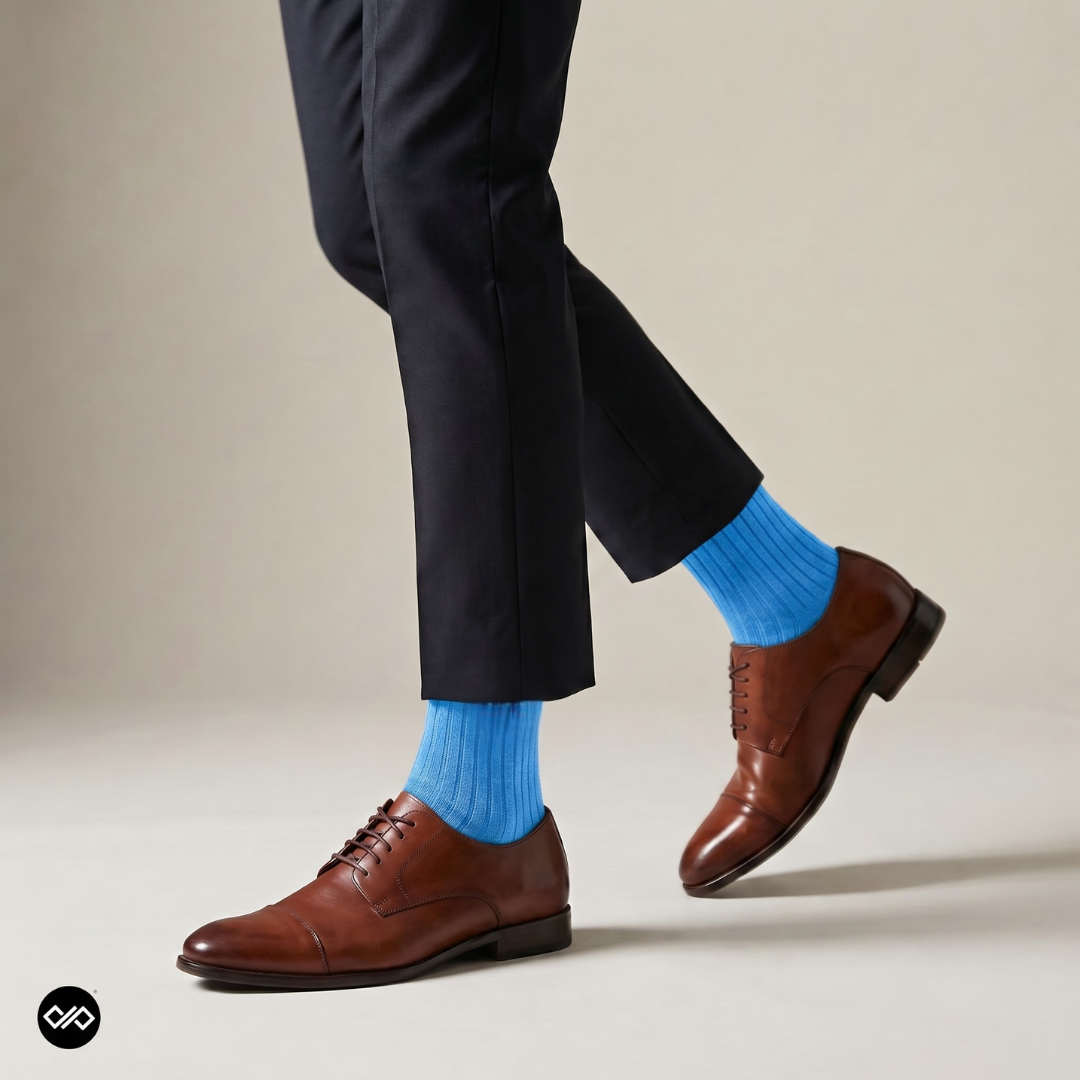 Ocean Blues Set – 6 Pair Blue Gradient Dress Socks for Men & women | Dynamocks