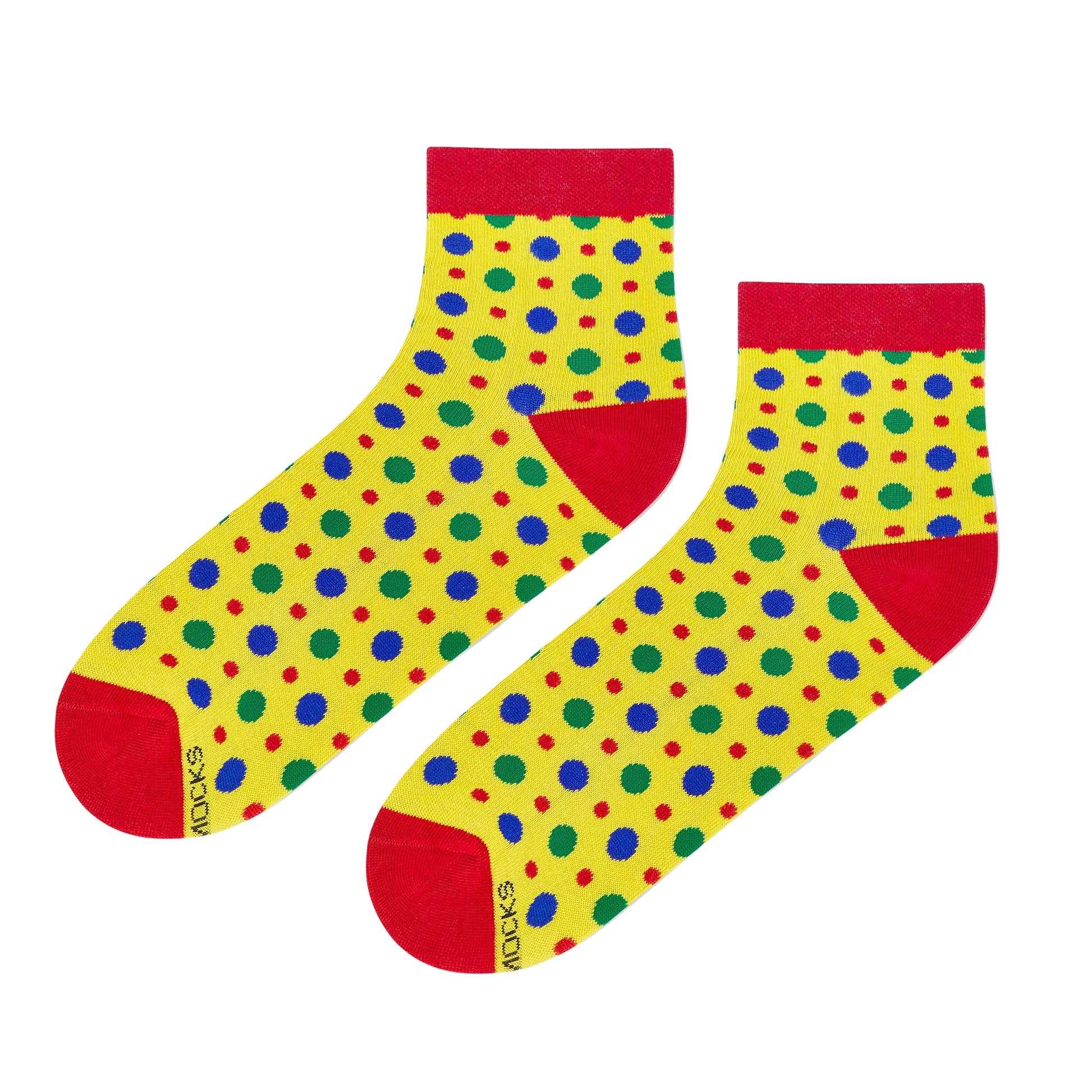 Fizzy Yellow Cotton Ankle Socks