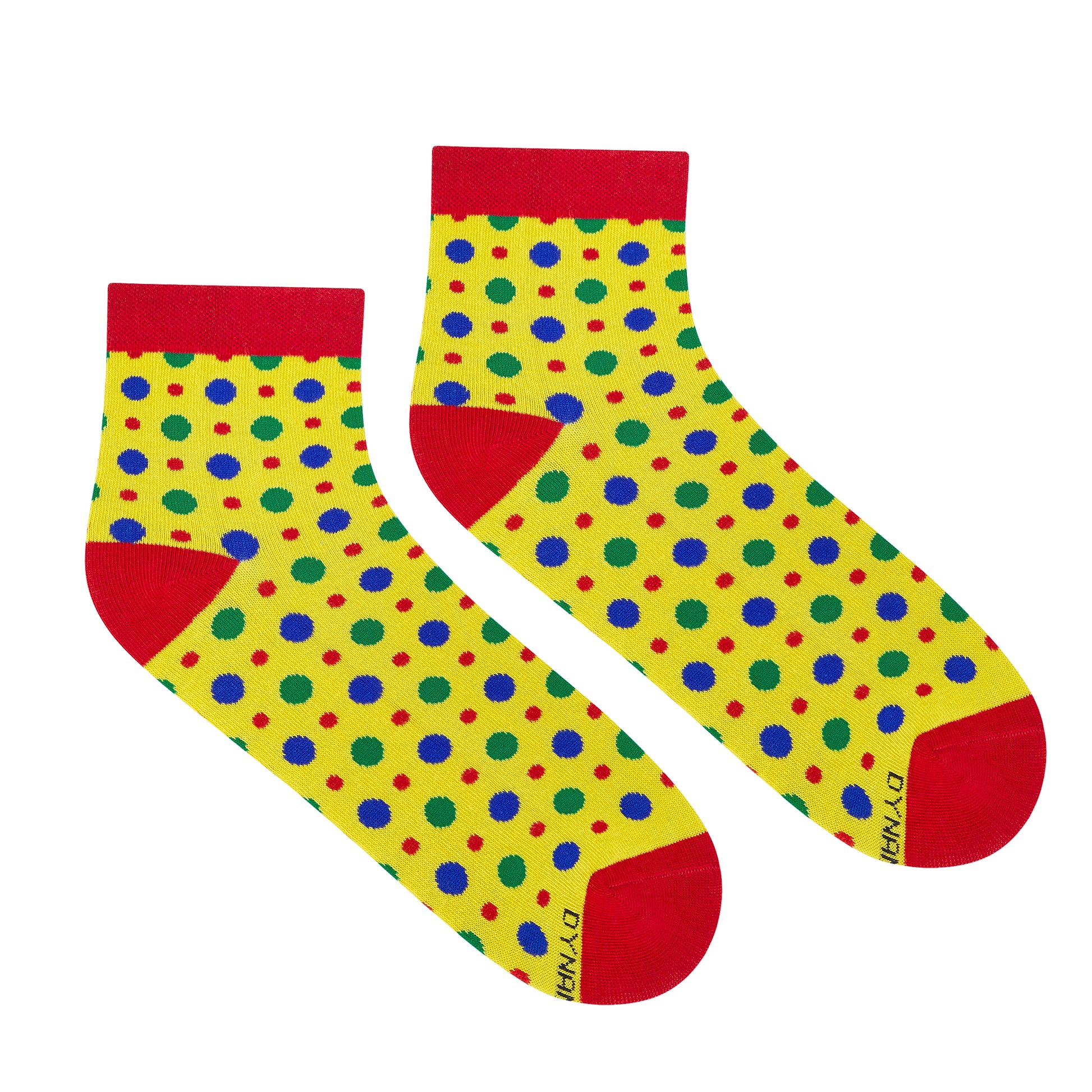 Fizzy Yellow Cotton Ankle Socks