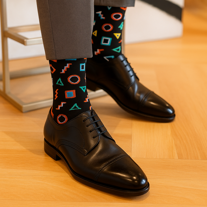 Cotton Crew Socks: NEON Crew Length Socks