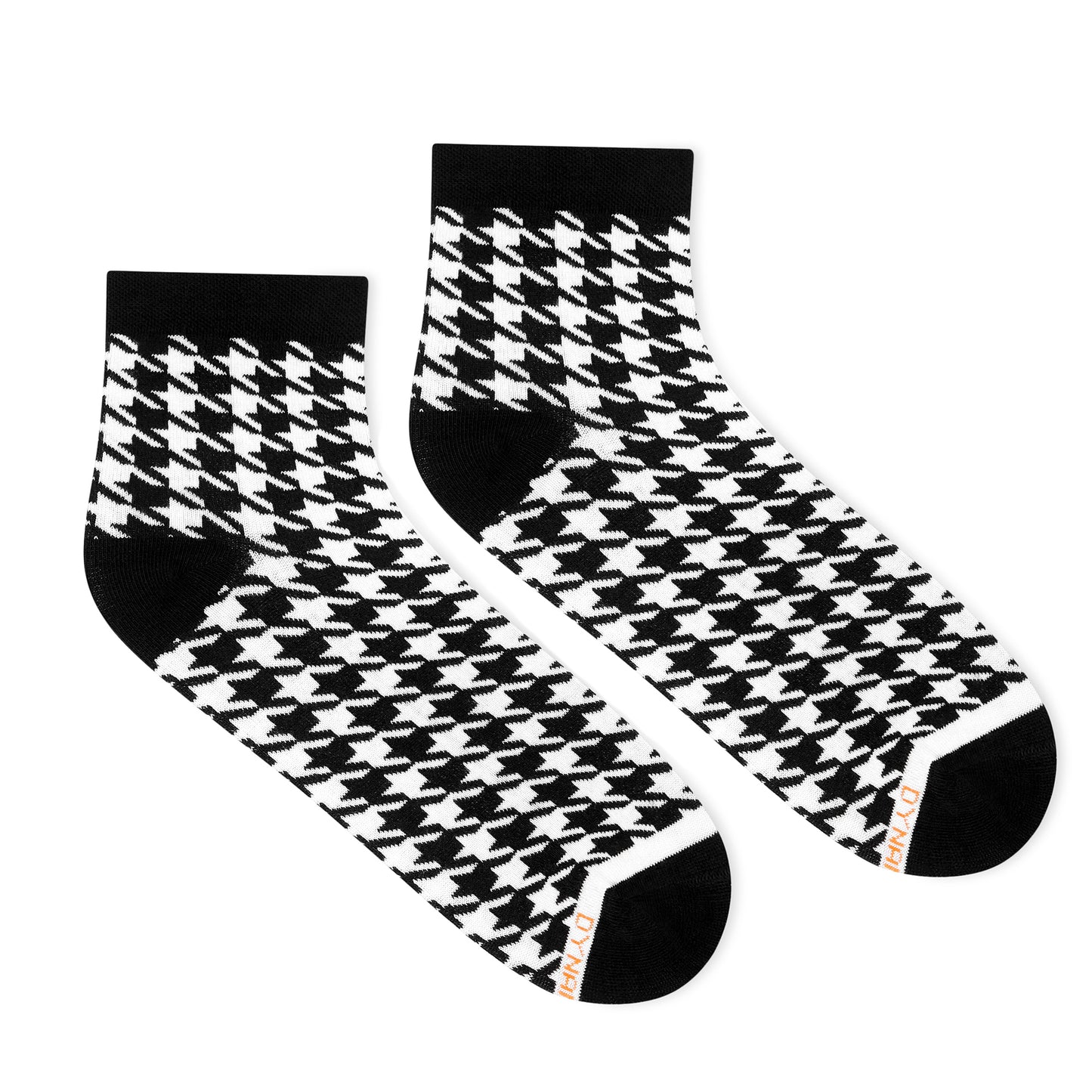 Houndstooth Ankle Socks | Single Pair, Classic Cotton Comfort