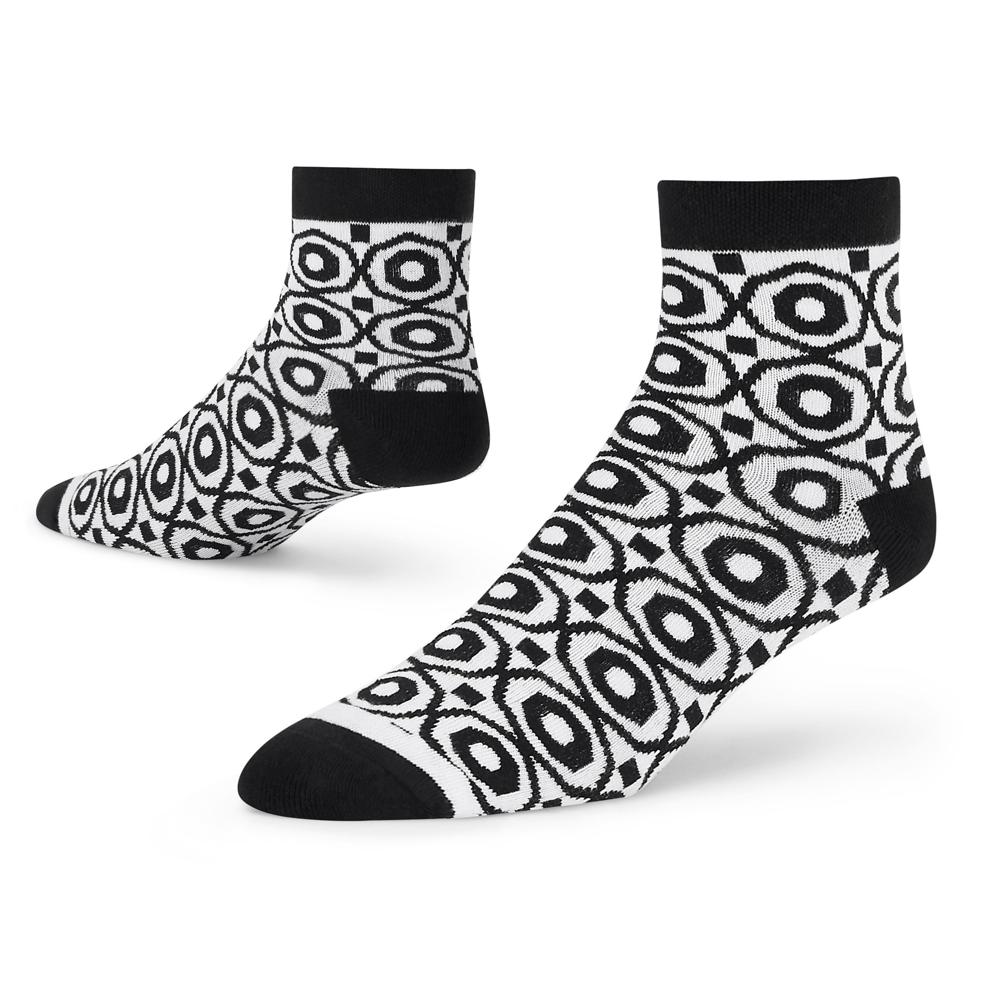 HEX BLACK & WHITE COTTON ANKLE LENGTH SOCKS
