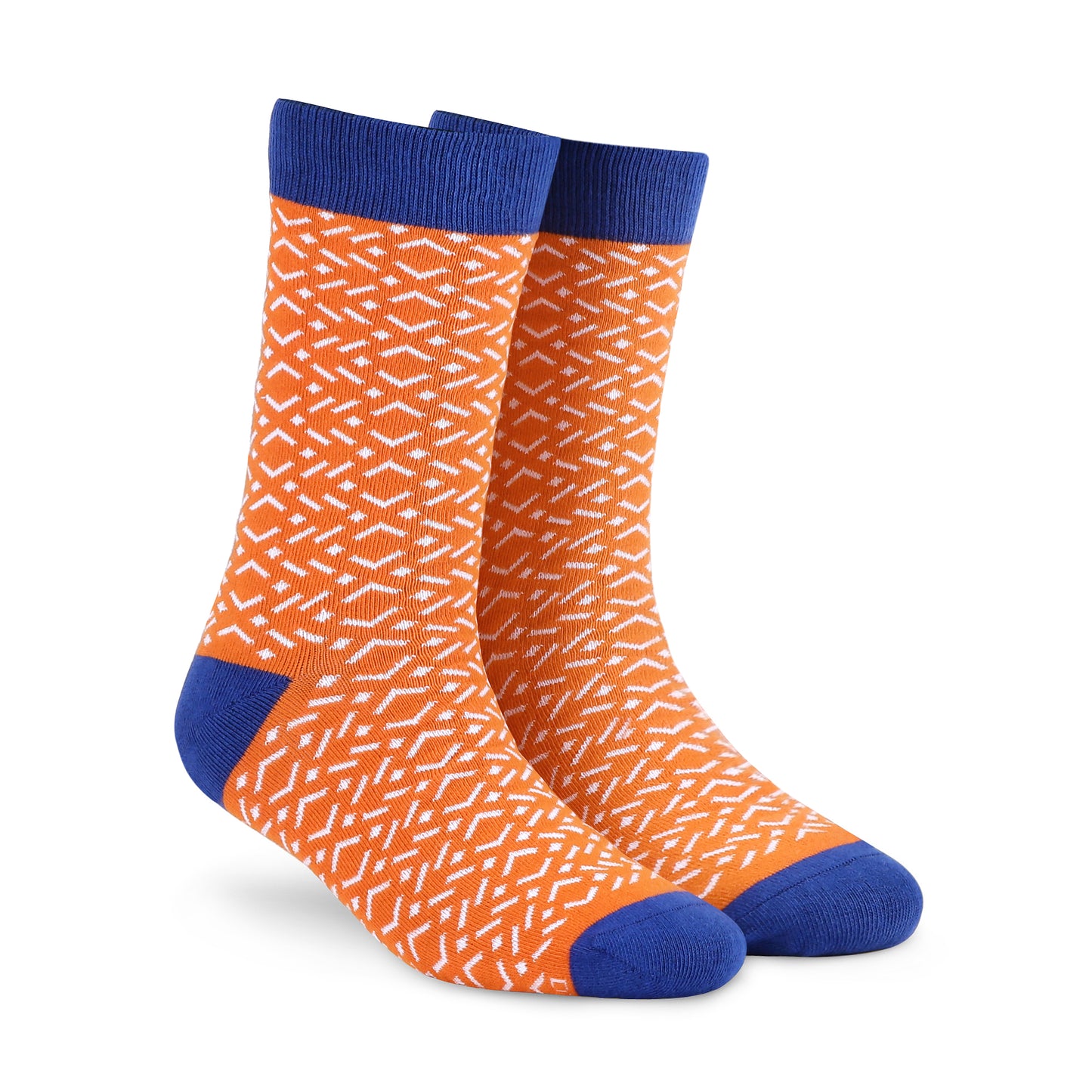 Tangy Crew Length Socks - Vibrant Cotton Comfort