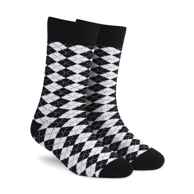 Dynamocks Black & White Cotton Crew Socks – Dandy B&W