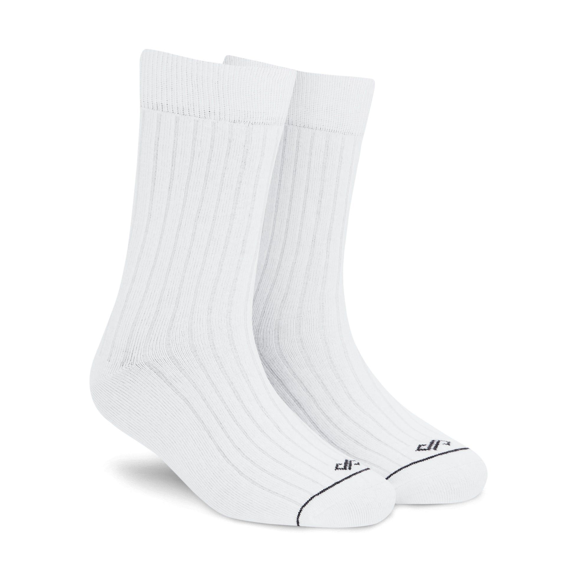 Solid White Crew Socks | Single Pair, Classic Cotton Comfort
