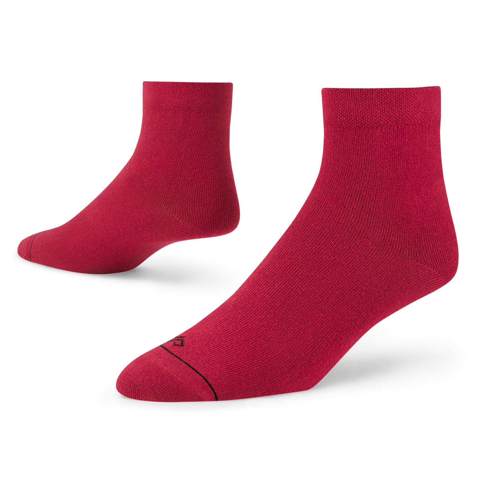 SOLID MAROON ANKLE LENGTH SOCKS - Cotton Ankle Socks