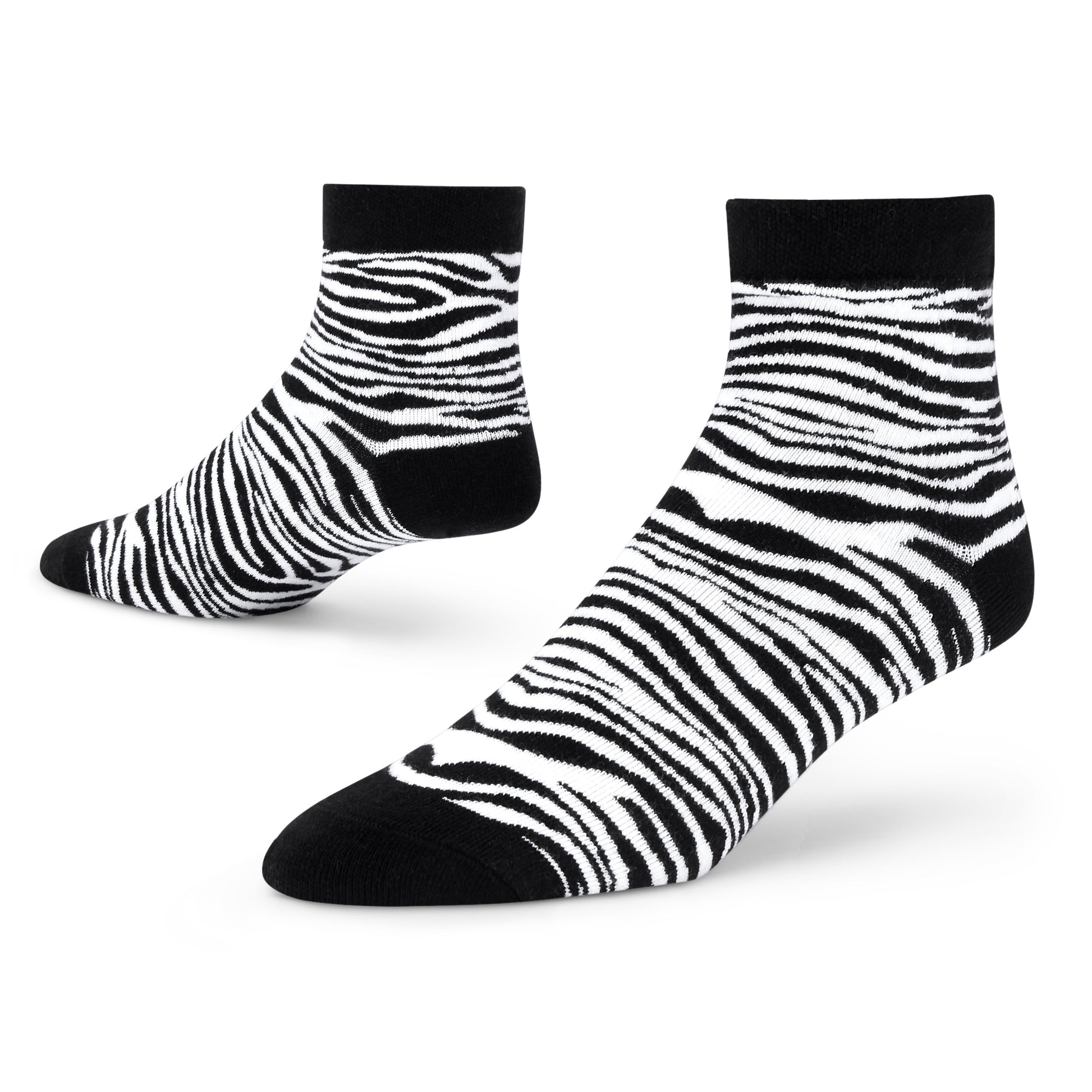 ZEBRA ANKLE LENGTH SOCKS - Cotton Ankle Socks