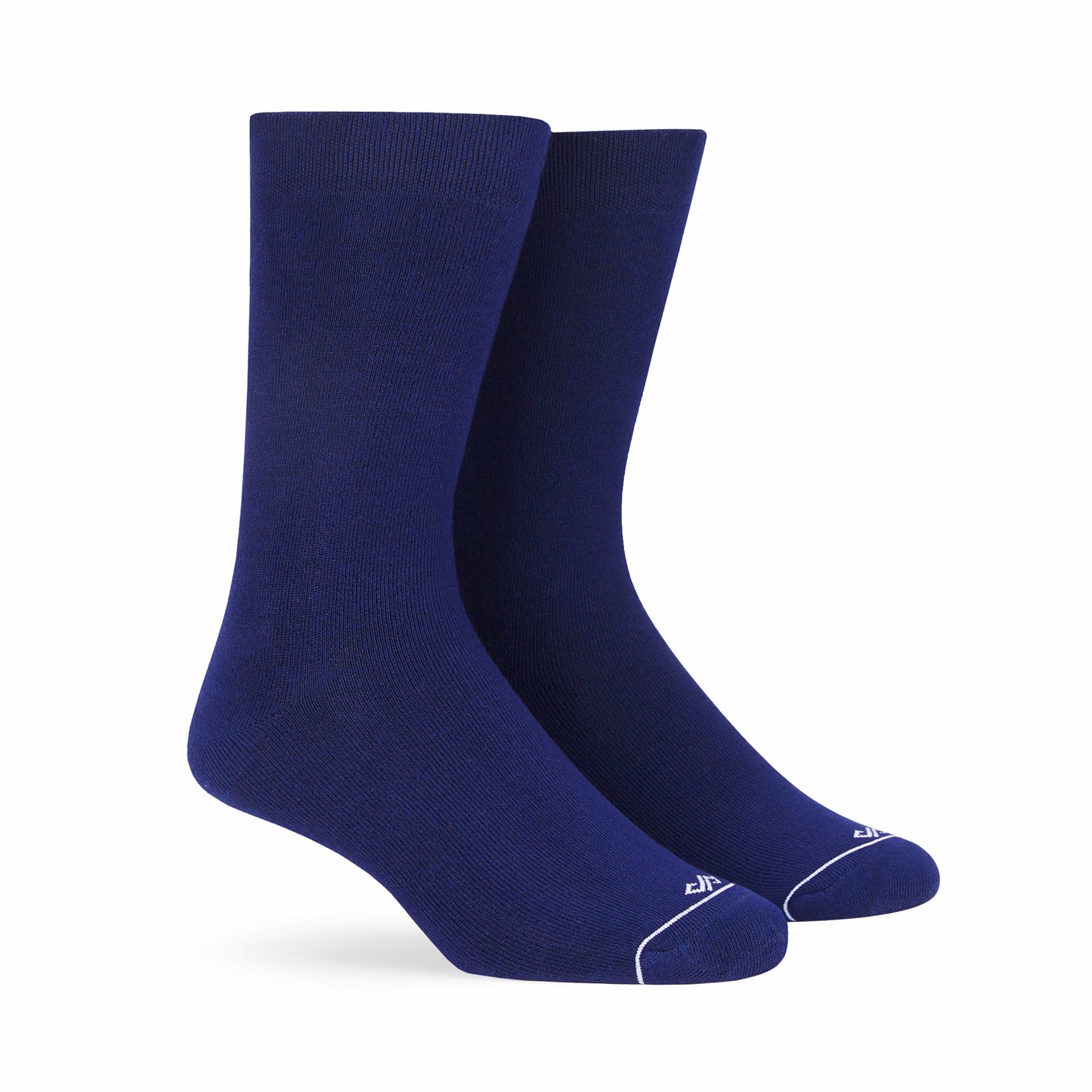 Comfort Meets Style: Navy Blue Unisex Bamboo Crew Length Socks

