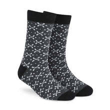Criss-Cross Crew Length Socks: Stand Out with Style