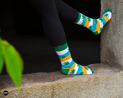 Designer Cotton Funky Crew Socks Gift Box Pack of 4