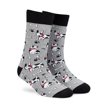 Cotton Crew Socks: HAPPY Crew Length Socks