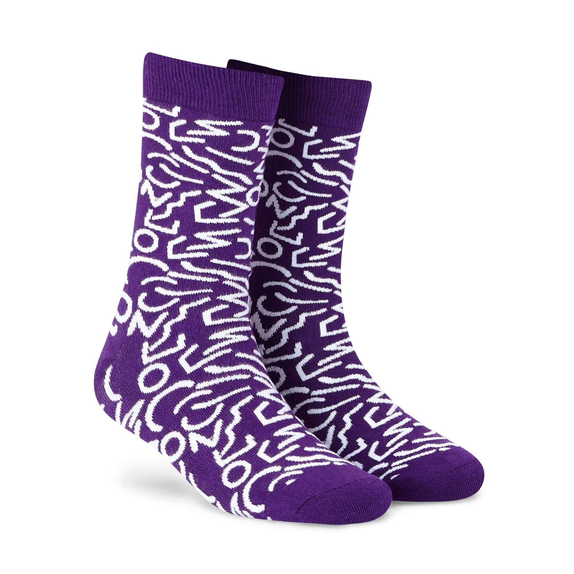 Cotton Ankle Socks: DOODLE Crew Length Socks