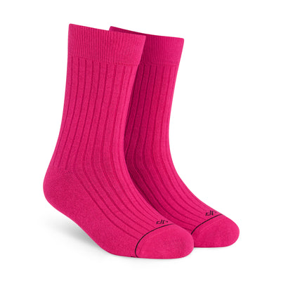 Dynamocks Pink Cotton Crew Socks – Solid