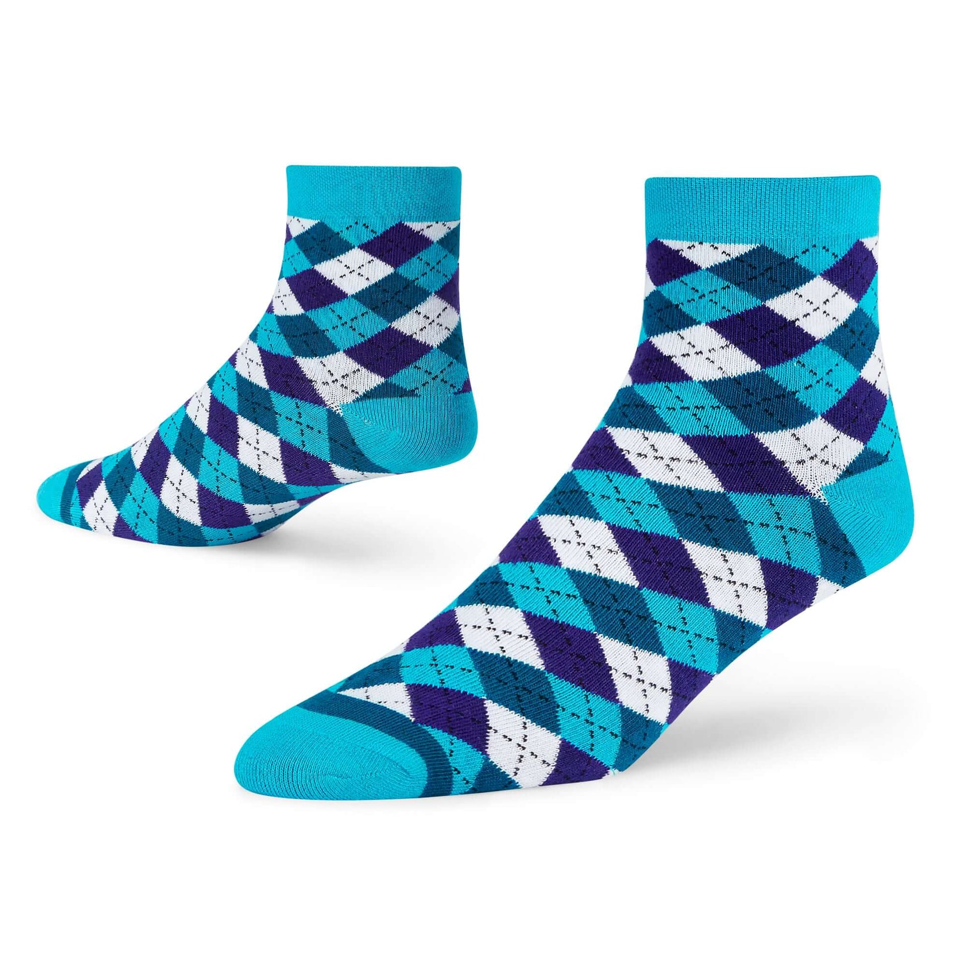 Cotton Ankle Socks – Dandy Aqua Ankle Length Socks