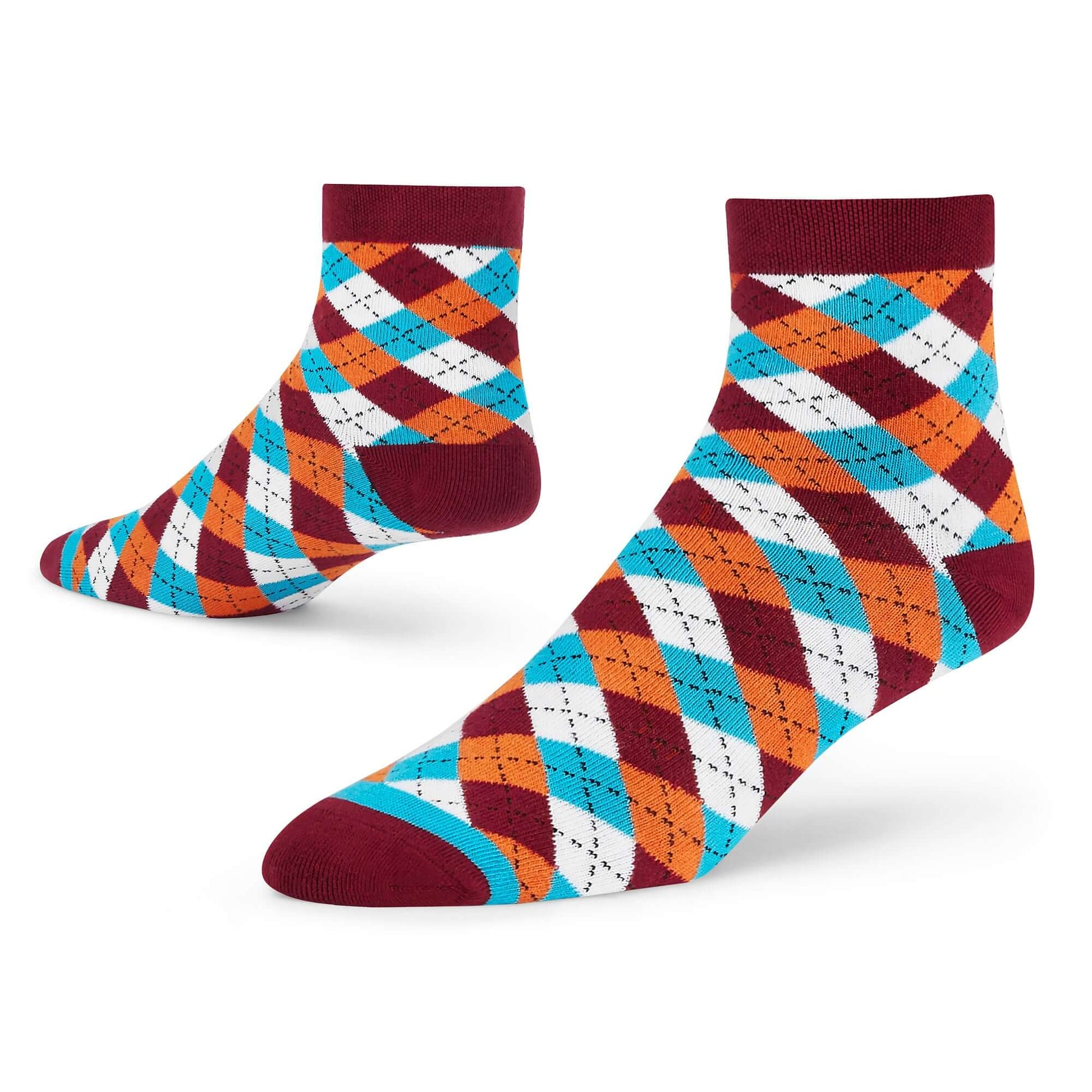 Cotton Ankle Socks – Dandy Maroon Ankle Length Socks