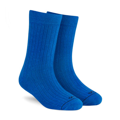 SOLID ROYAL BLUE CREW LENGTH SOCKS - Cotton Crew Socks