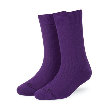 Cotton Crew Socks Combo: Blue, Aqua, Teal Green, Purple – Vibrant Comfort for Every Day

