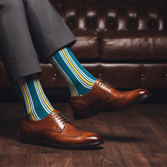 Elegant Stripe 1.0 Crew Length Socks