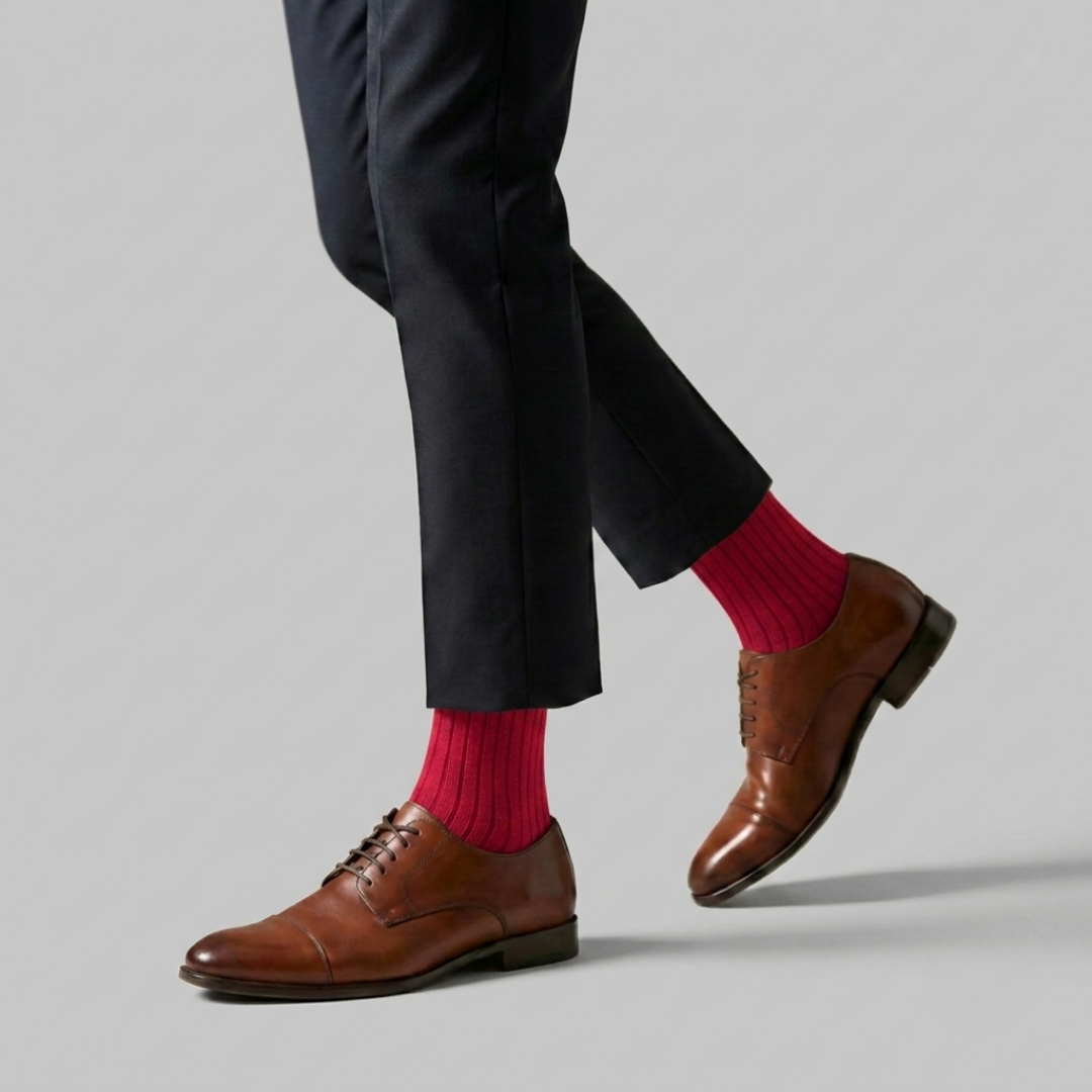 Sunset Solids – 6 Pair Warm Color Dress Socks for Men & Women | Dynamocks
