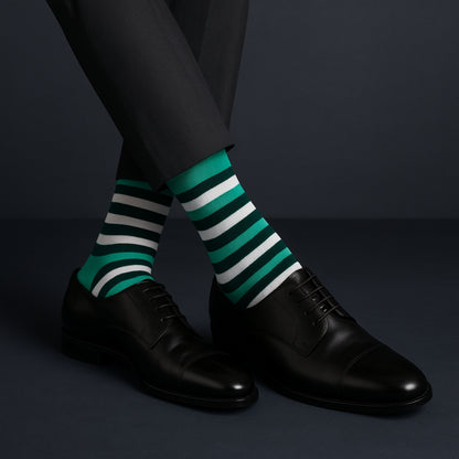 Stripes Cotton Socks Pack of 3 : Crew Length Socks Set