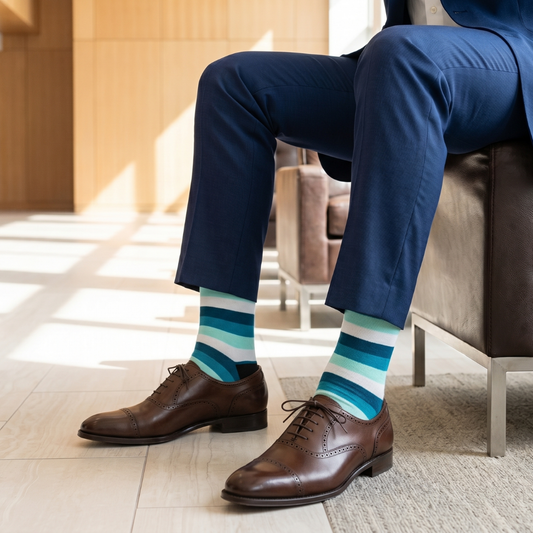 Dynamocks Bold Striped Cotton Crew Socks – Stripes 7.0