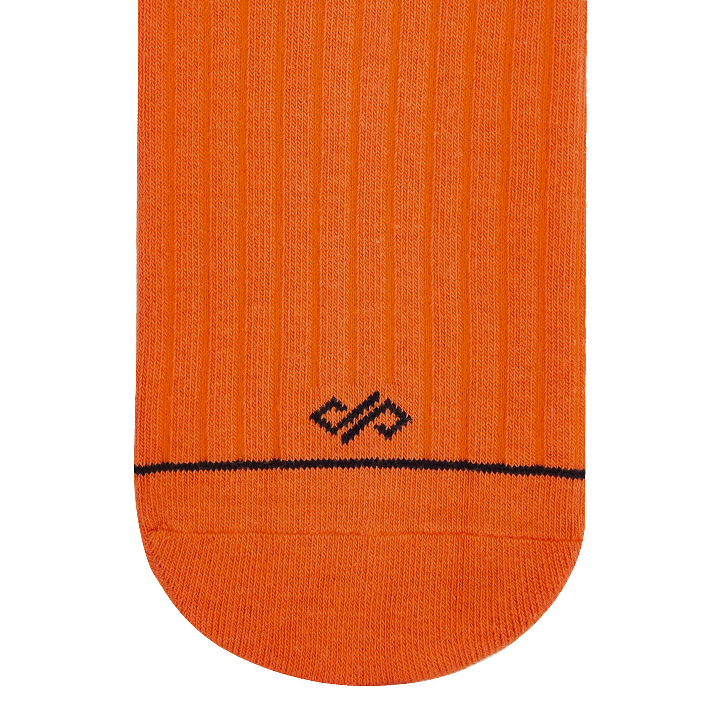 SOLID ORANGE CREW LENGTH SOCKS - Cotton Crew Socks