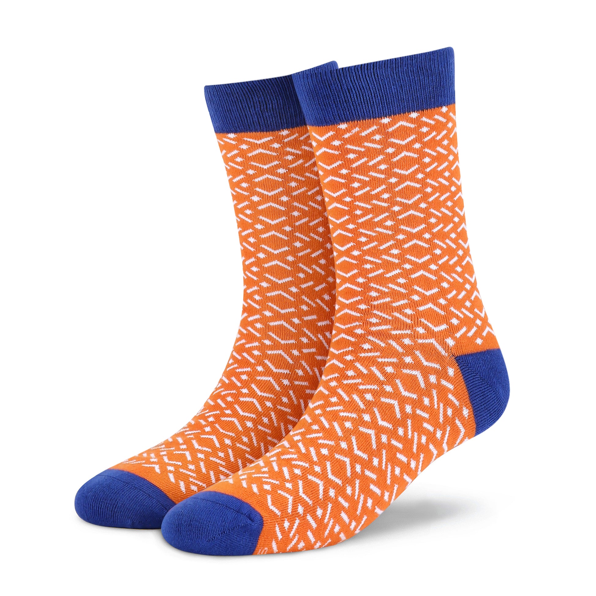 Tangy Crew Length Socks - Vibrant Cotton Comfort