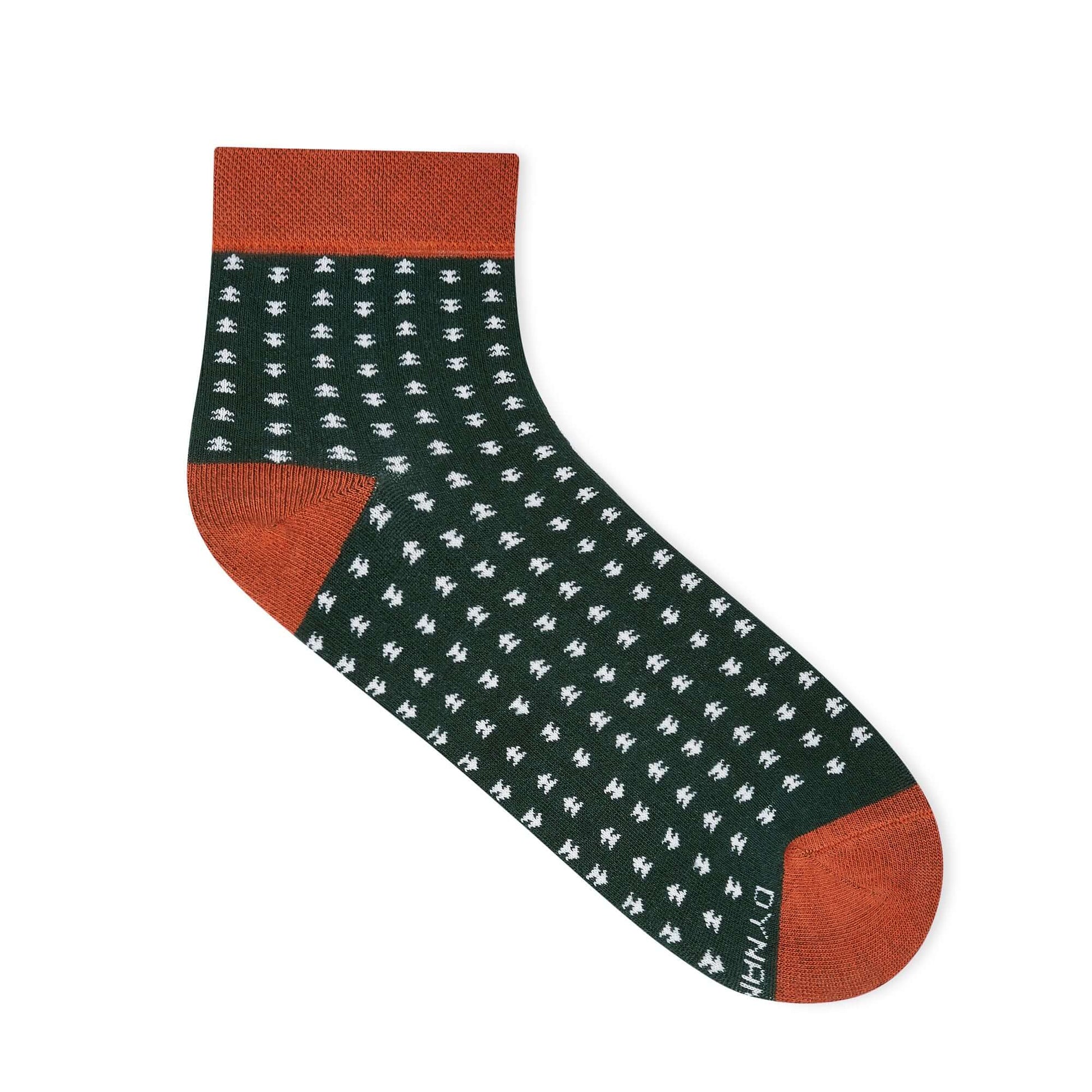 Cotton Ankle Socks: Arrows Design