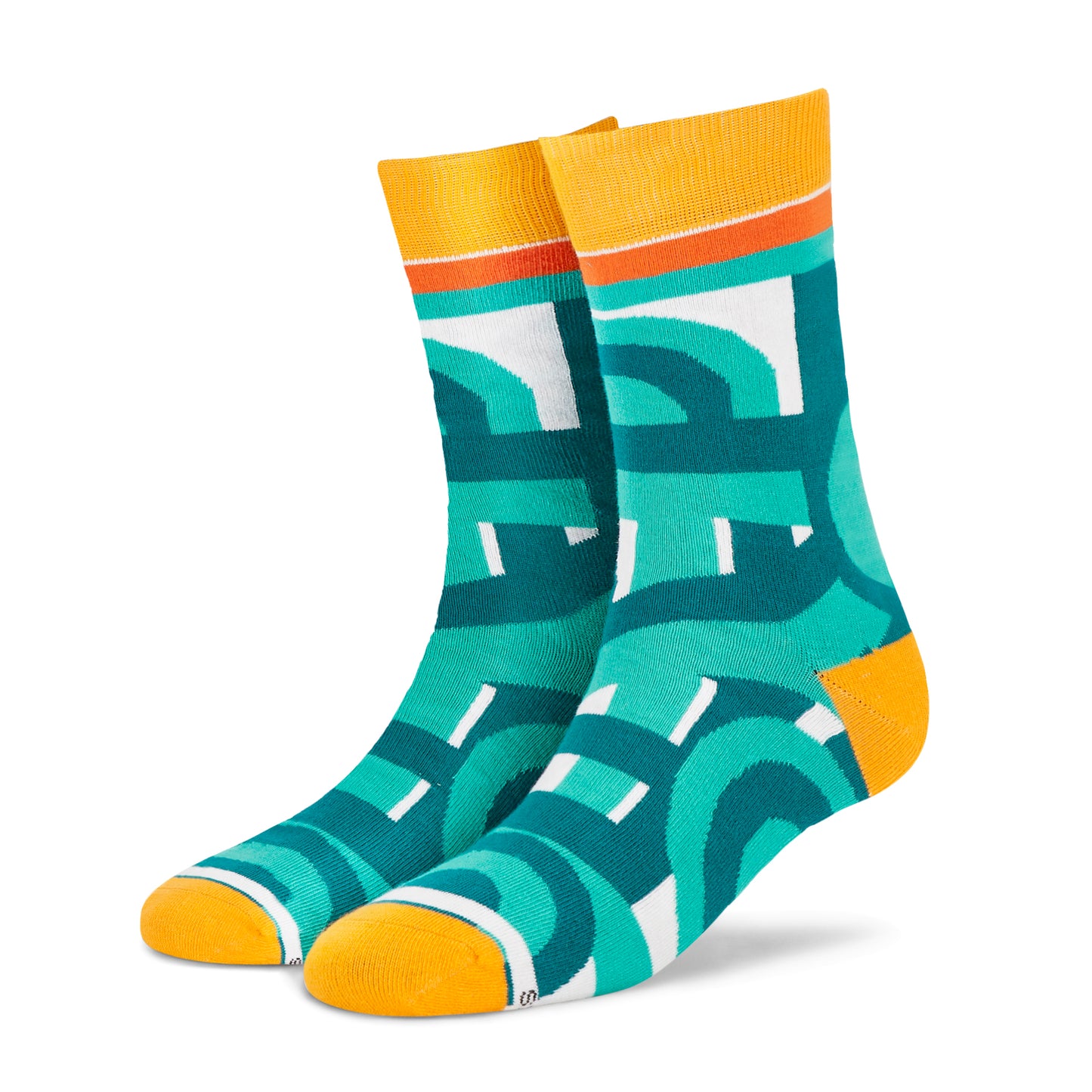 Cotton Crew Socks Combo: Pizzazz, Burst, Maze, Ritz, Spark, Bubble