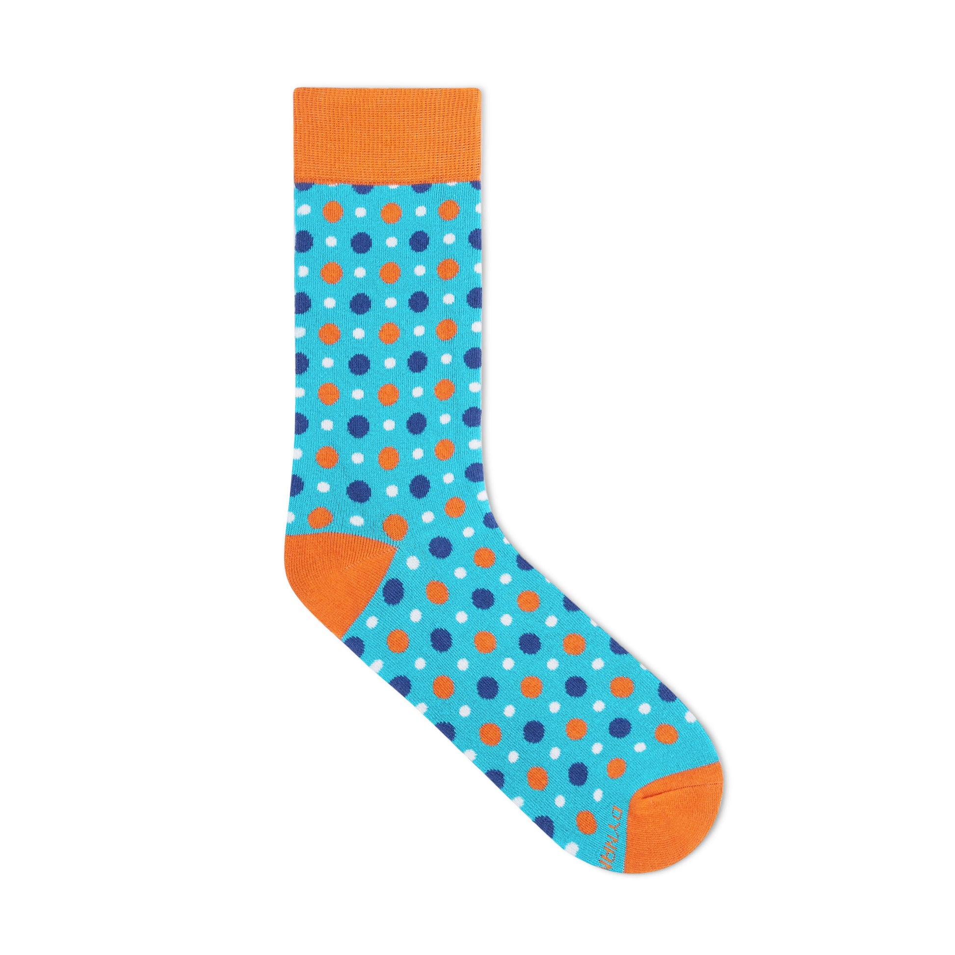 Fizzy Aqua Crew Length Socks - Refreshing Cotton Comfort 