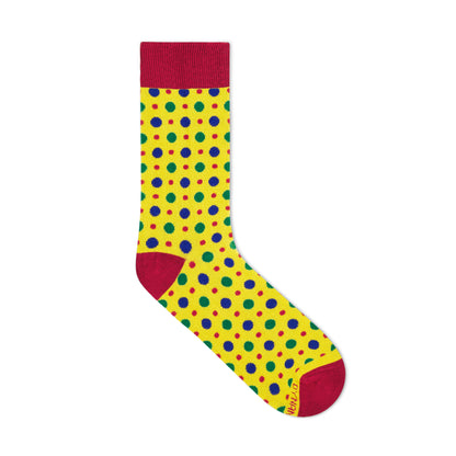 FIZZY YELLOW Cotton Crew Socks | Brighten Your Step with Comfort