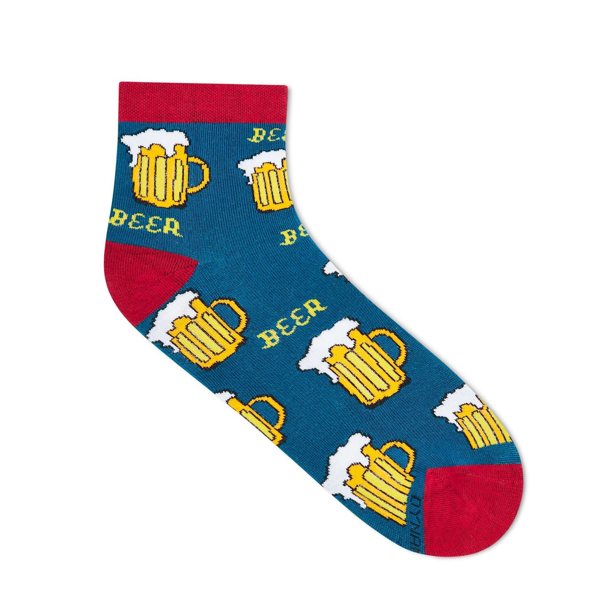 Cotton Ankle Socks – Beer Ankle Length Socks | Fun & Casual