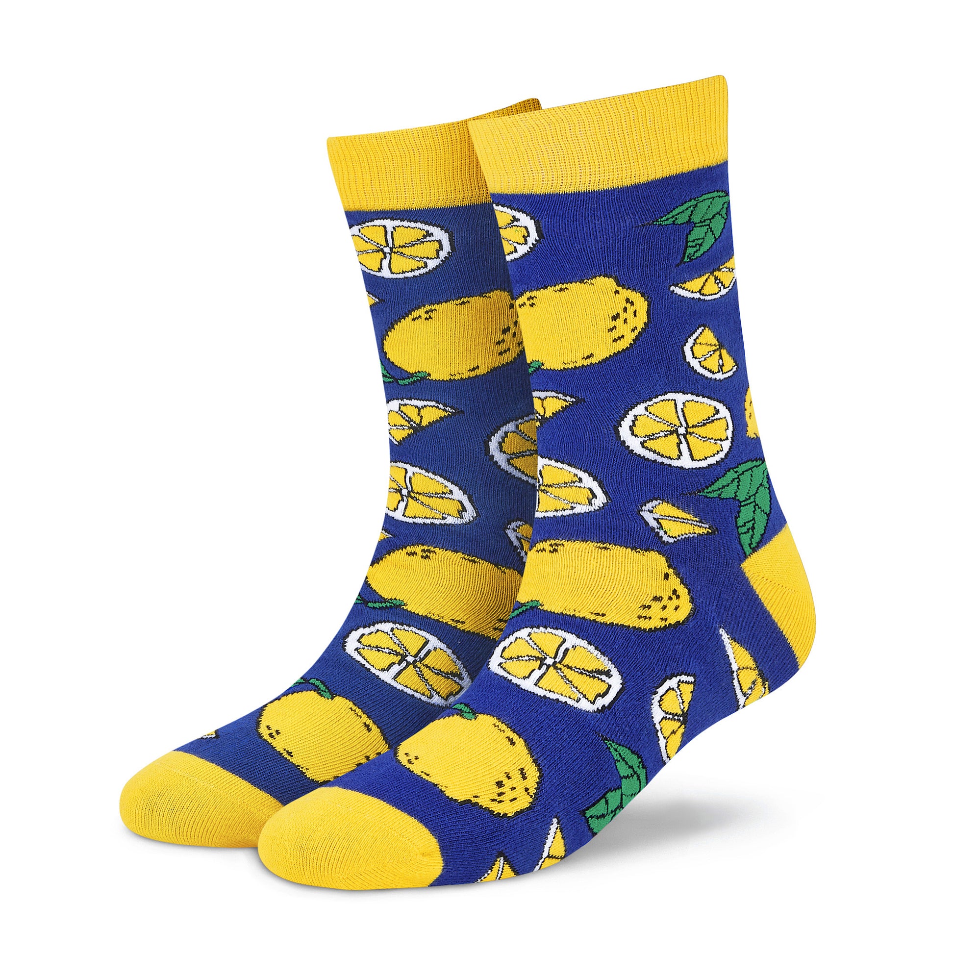 LEMONS CREW LENGTH SOCKS - Cotton Crew Socks